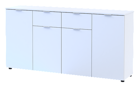Комод Doros Рон 7 Білий 4 фасади 2 шухляди 160х38х81 (44900222), фото 3