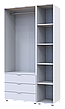 Комплект Doros Гелар з Етажеркою Білий  2 ДСП 115.7х49.5х203.4 (42005029), фото 7
