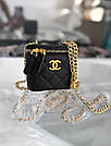 Жіноча сумка Шанель чорна Chanel Black Premium, фото 9