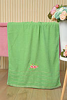 Рушник банний махровий зеленого кольору 164196L