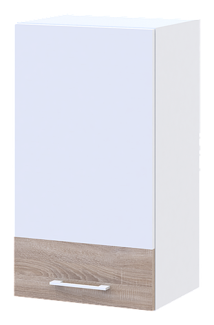 Кухня Doros Лея В72_Ш40  верхня вузька  Білий/Дуб Сонома ДСП 40х31.6х72 (81359337.2), фото 1