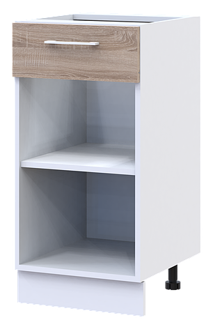 Кухня Doros Лея НЯ82_40 нижня вузька  Білий/Дуб Сонома ДСП 40х46.6х82 (81359337.6), фото 2