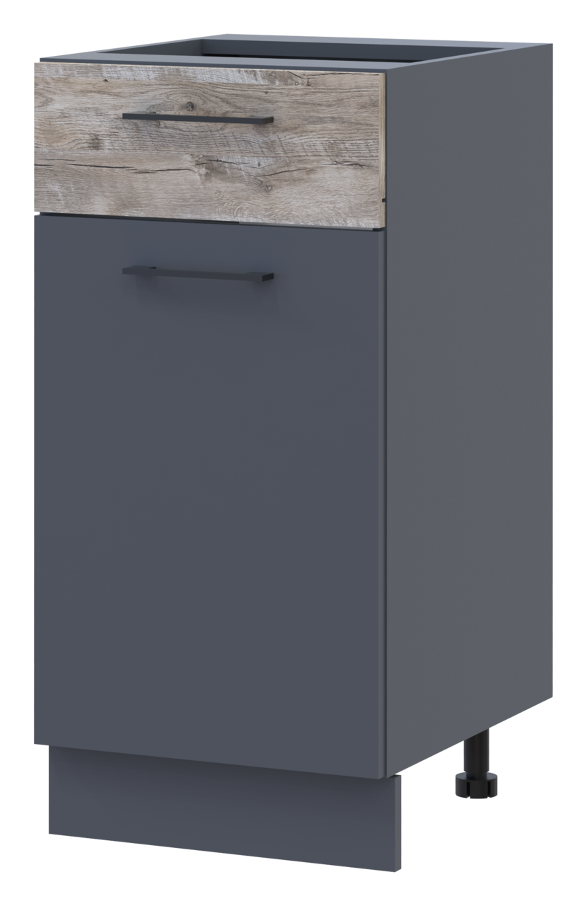 Кухня Doros Лея НЯ82_40 нижня вузька  Графіт/Клондайк ДСП 40х46.6х82 (80359569.6)