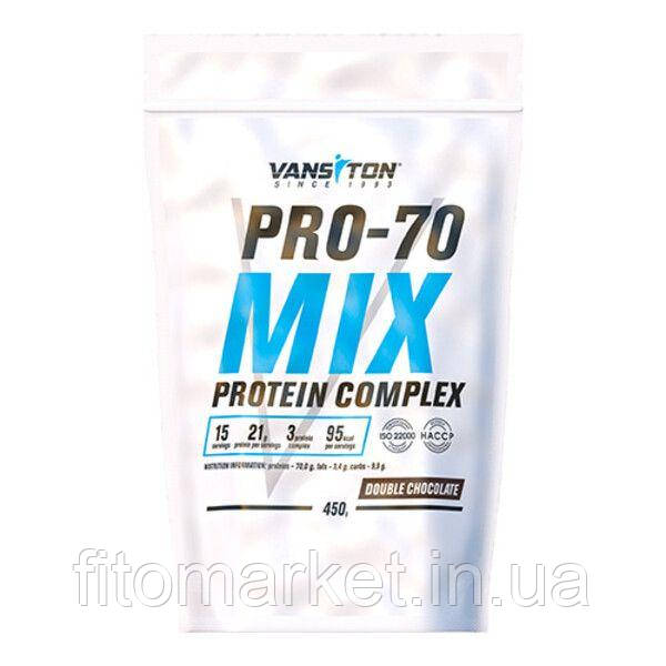 Протеїн Про 70 450г Подвійний Шоколад ТМ Ванситон / Vansiton