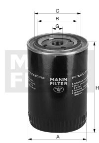 Масляний фільтр MANN FILTER (МАНН) W 962/28