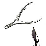 Манікюрний набір Olton з двох інструментів у шкіряному чохлі (Нашкірниці, Лопатка пушер + сокирка), фото 4