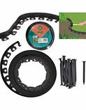 Смуга бар'єрна зі шпильками HDPE FLO для рослин чорна, b=40 мм, l=10 м, 20 шпильок l=180 мм, FLO, фото 3