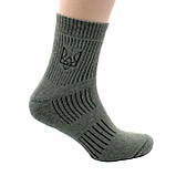 Чоловічі зимові шкарпетки махрові Упаковка 12 пар Теплі шкарпетки від виробника Хакі 42-45, фото 4