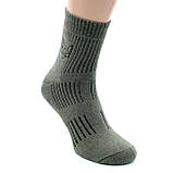 Чоловічі зимові шкарпетки махрові Упаковка 12 пар Теплі шкарпетки від виробника Хакі 42-45, фото 2