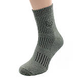 Чоловічі зимові шкарпетки махрові Упаковка 12 пар Теплі шкарпетки від виробника Хакі 42-45, фото 3