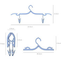Вішалка з прищіпками складна 43*15 см