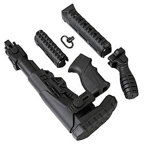 НАБІР НА АК ЗІ СКЛАДНИМ АДАПЕТРОМ ТА ПРОРЕЗИНЕНОЮ РУЧКОЮ