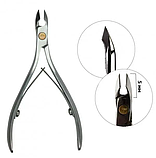 Манікюрний набір Olton з двох інструментів у шкіряному чохлі (Нашкірниці, Лопатка пушер + сокирка), фото 5