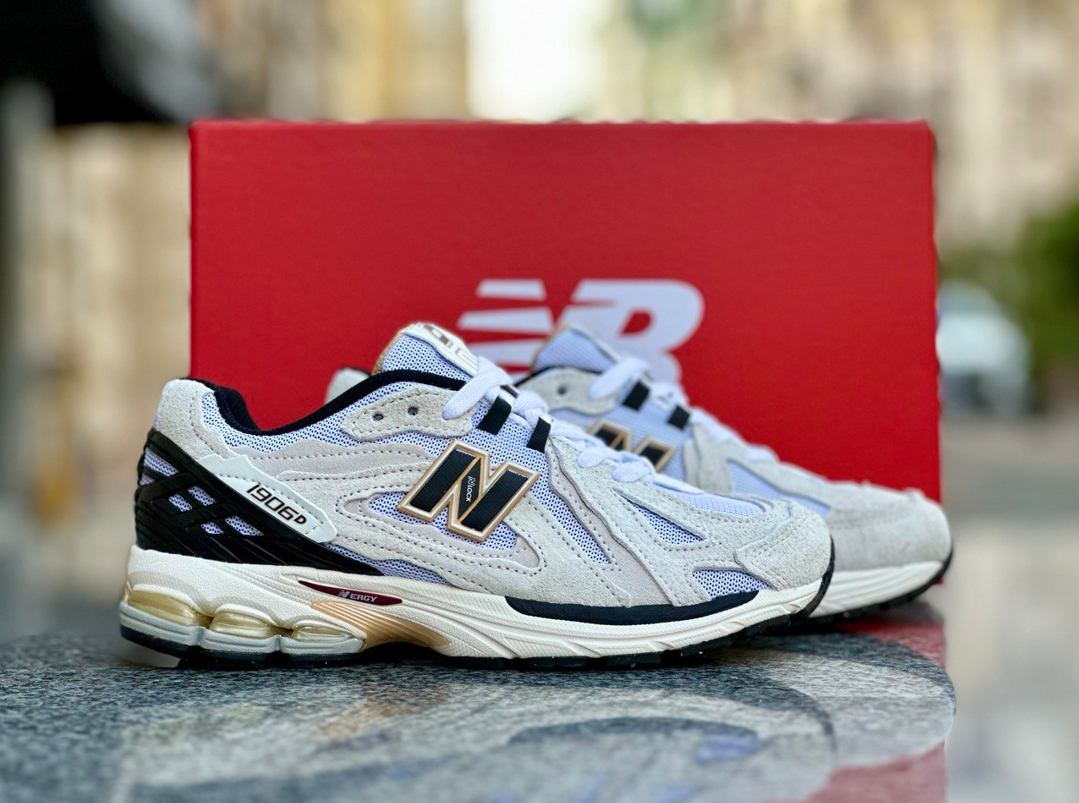 Чоловічі та жіночі кросівки New Balance 1906D Protection Pack Grey White взуття Нью Баланс сірі замш текстиль весна осінь