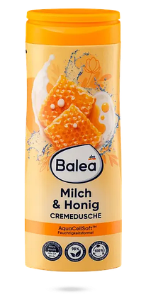 Крем-гель для душа Balea з молоком та медом 300 мл, фото 2