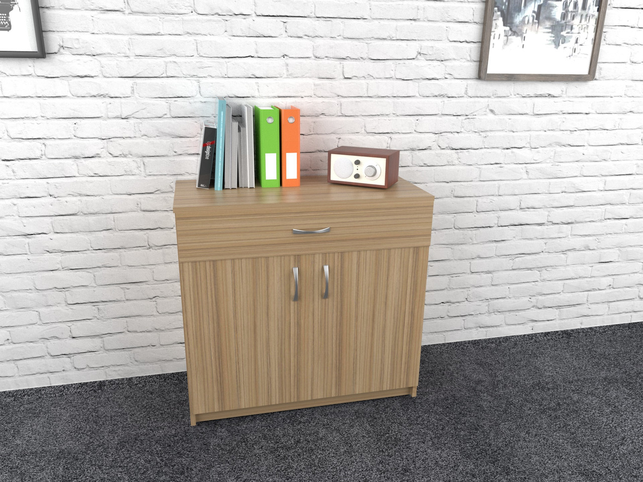 Офісна тумба т-2 (350x600x600) Дуб Сонома Гамма стиль, фото 1