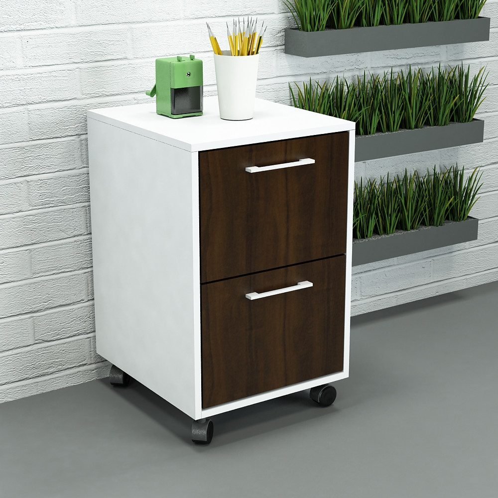 Офісна тумба ТМ-Д4 (450x450x650) Белый/Дуб Венге Гамма стиль, фото 1