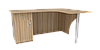 Офісний стіл СК-8 (1200x1600x750) Дуб Сонома Гамма стиль, фото 4