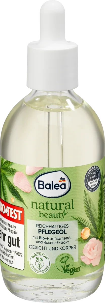 Органическое масло для лица и тела Balea Natural Beauty Pflegeöl Bio, 100 мл - фото 1 - id-p43271328