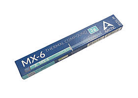 Термопаста Arctic MX-6, 2 г, шприц, 7.5 Вт/мК, -50 °C / +150 °C (ACTCP00079A)