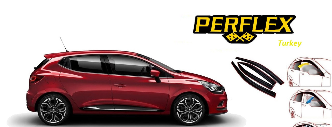 Дефлектори на вікна (вітровики) PERFLEX Renault Traffic 2015+ FA2-RN35