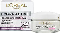 Дневной крем для сухой и чувствительной кожи L'ORÉAL PARIS Hydra Active 3, 50 мл.