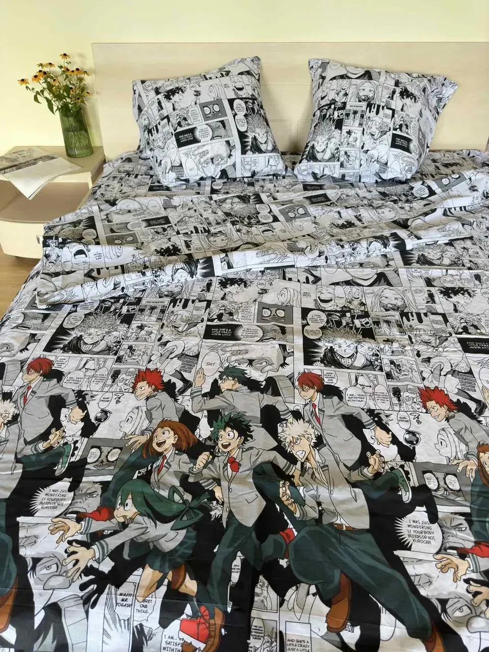 Постільна білизна підліткова Бязь Аніме Моя геройська академія, фото 1