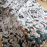 Постільна білизна підліткова Бязь Аніме Моя геройська академія, фото 4