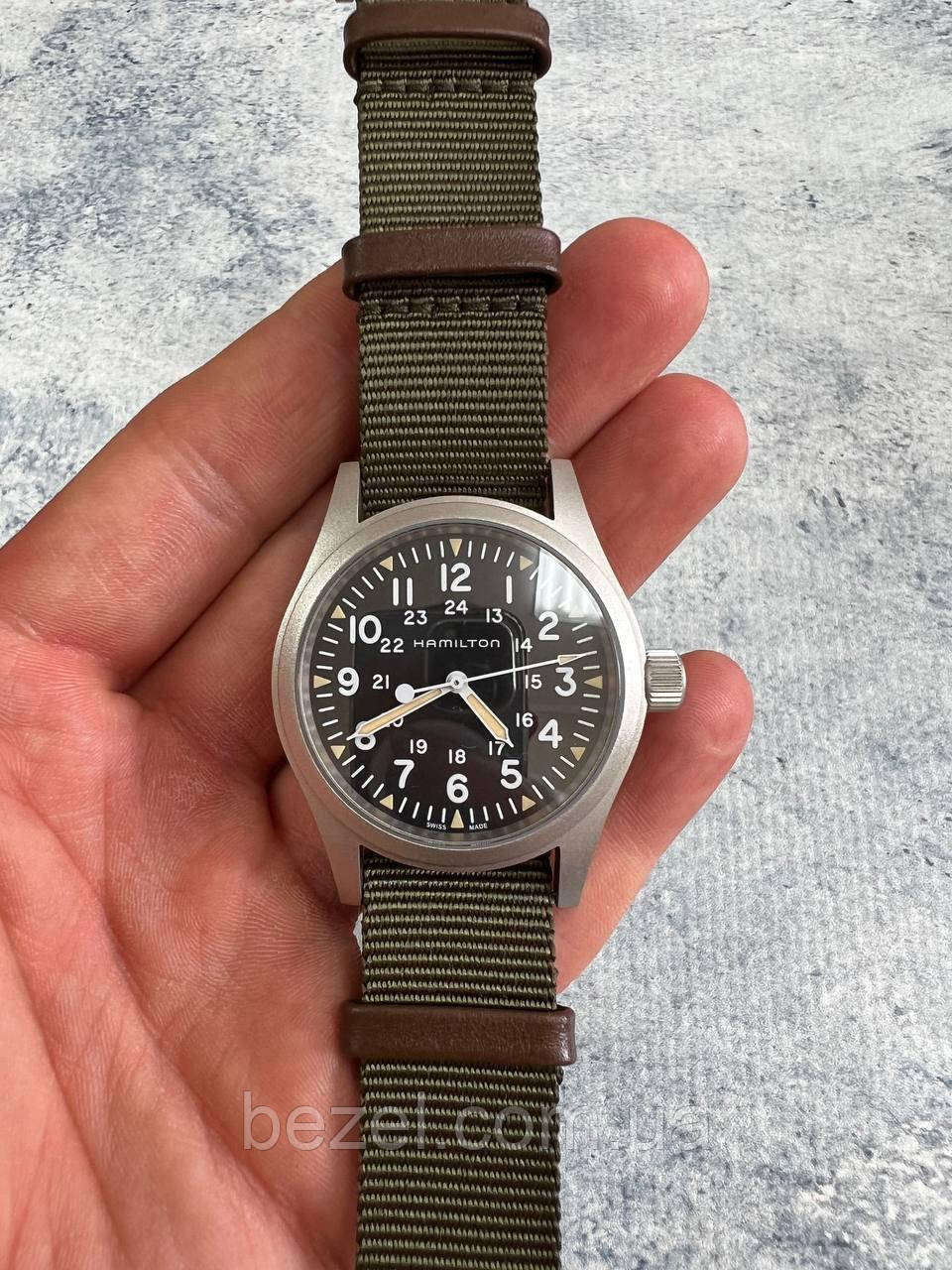 Hamilton khaki field mechanical nato hotsell