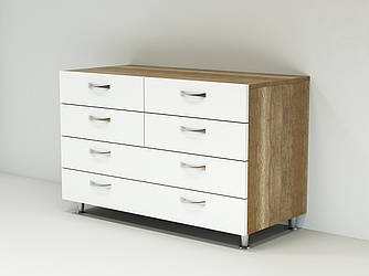Комод К-3В (1000x450x850) Белый/Дуб Сонома Гамма стиль