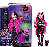Кукла Монстер Хай Дракулаура с любимцем Monster High Doll Draculaura Creepover Party Set with Pet