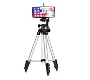 Штатив для світлодіодної кільцевої лампи 2,1 м Штатив для лампи алюмінієвий Чорний, фото 6