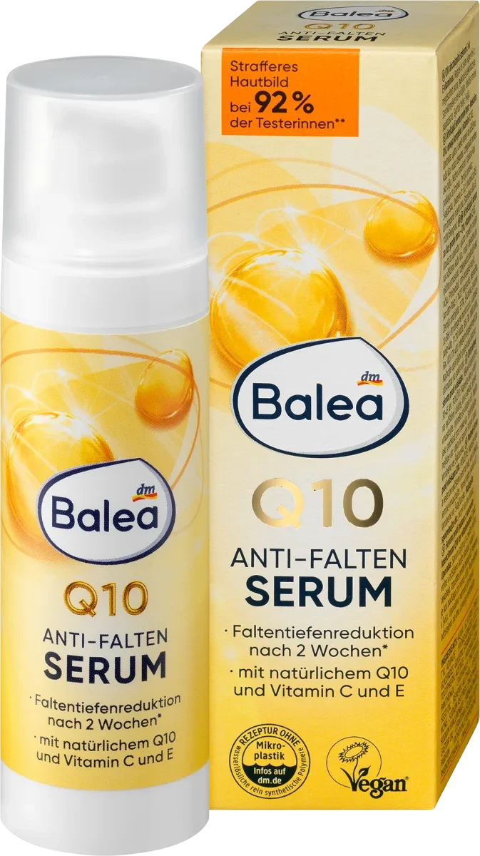 Сироватка проти зморщок Balea Q10 Anti-Falten Serum, 30 мл.