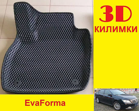 3D килимки EvaForma на Toyota Camry XV50 '11-17, килимки ЕВА, фото 2