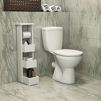 Тумба для ванної кімнати, туалету "Бора" (250x330x920) Белый Гамма стиль