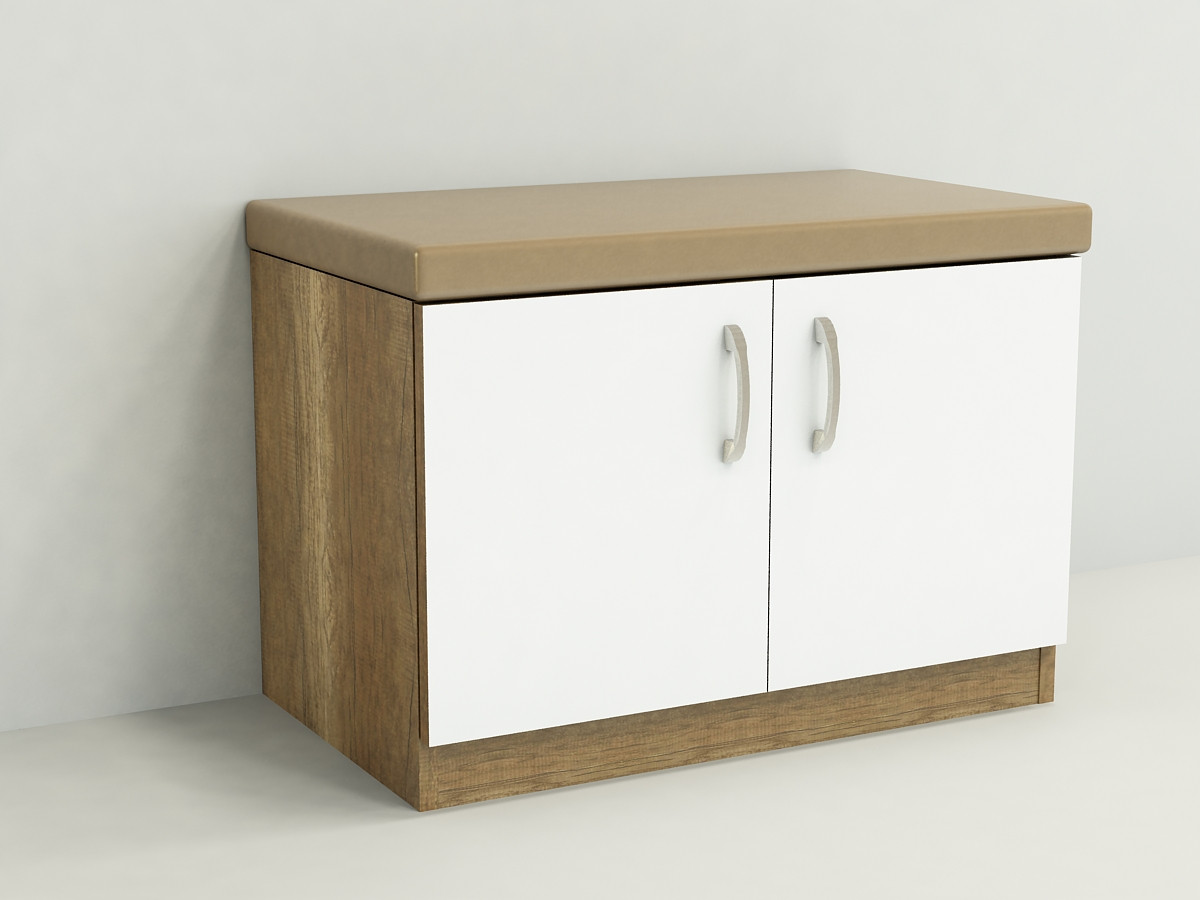 Тумба для взуття ПТМ-3 (600x350x450) Белый/Дуб Сонома Гамма стиль, фото 1