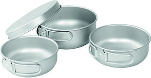 Набір туристичного посуду Easy Camp Adventure Ultra Light Cook Set Silver (680196)