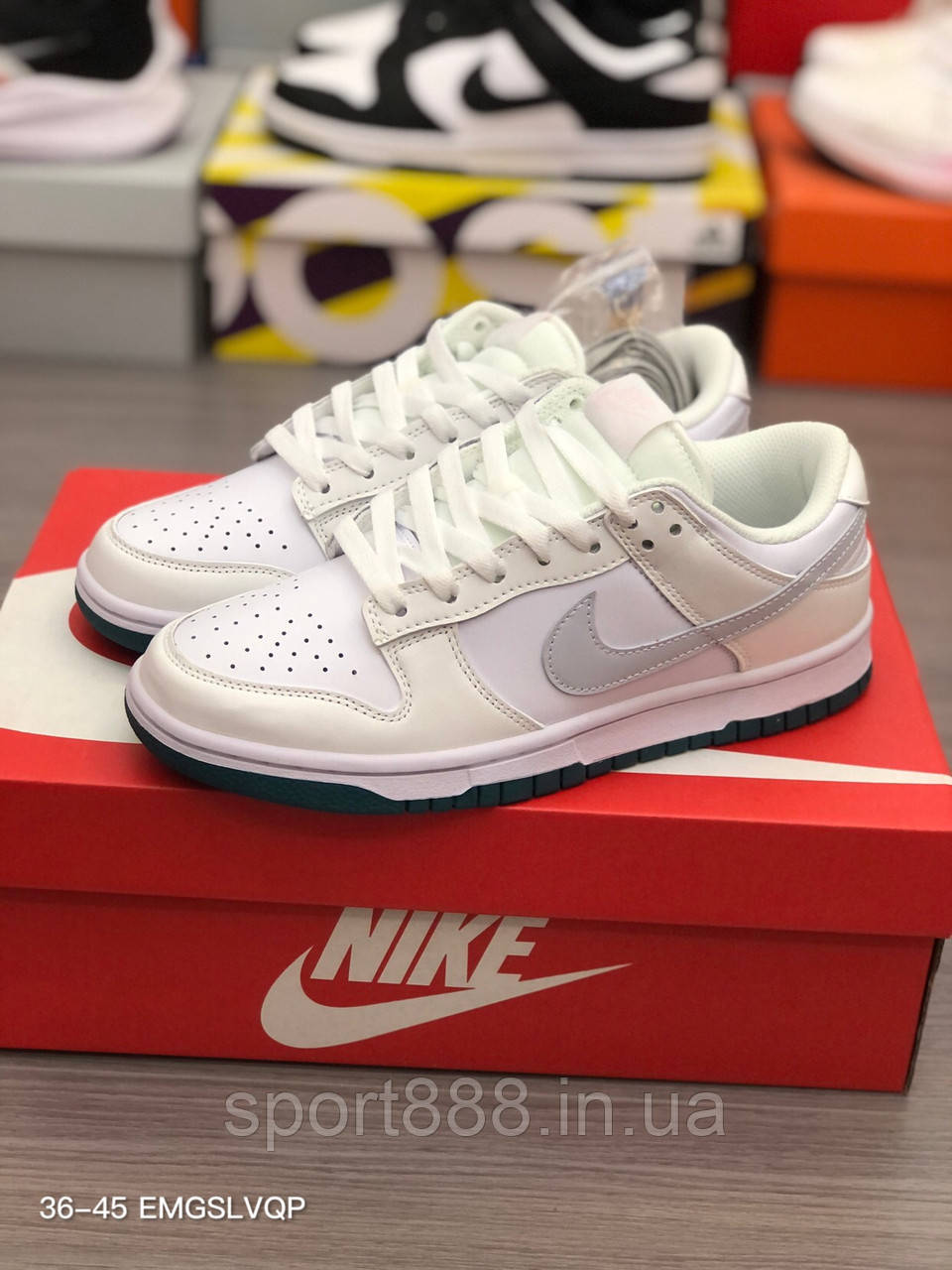 Eur36-45 Nike Dunk Low SB білі чоловічі кросівки