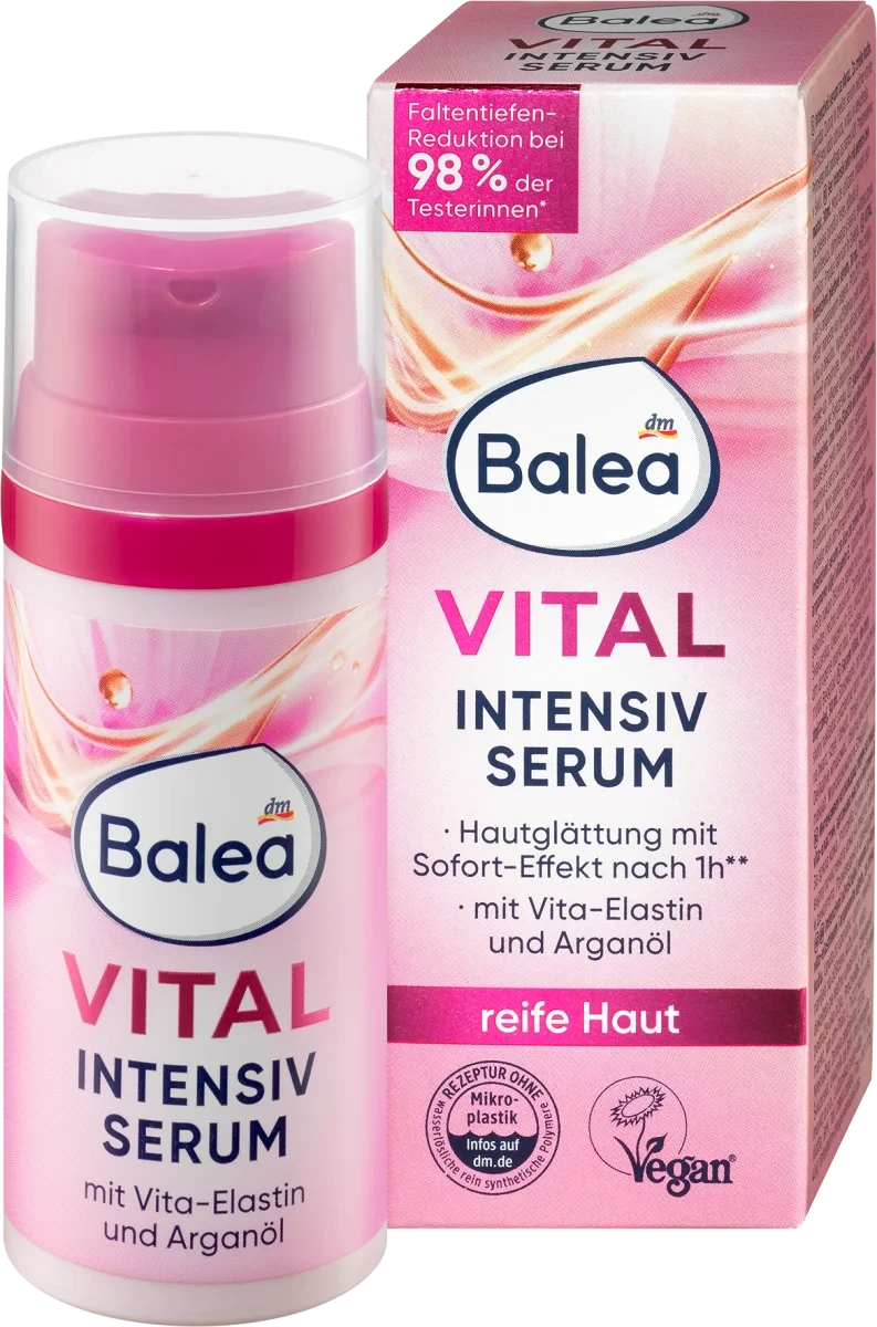 Зміцнювальна сироватка для обличчя Balea VITAL Intensiv-Serum, 30 мл.