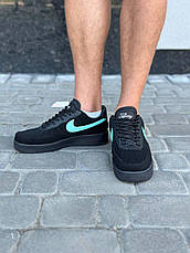 Чоловічі кросівки Nike Air Force 1 Low Tiffany & Co. Black Blue DZ1382-001, фото 5