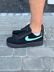 Чоловічі кросівки Nike Air Force 1 Low Tiffany & Co. Black Blue DZ1382-001, фото 4