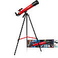 Телескоп дитячий Bresser Junior Space Explorer 45/600 червоний, фото 2