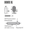 Килимок самонадувний High Peak Minto XL 210х63х3 см чорний, фото 4