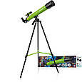 Телескоп дитячий Bresser Junior 50/600 AZ зелений, фото 2