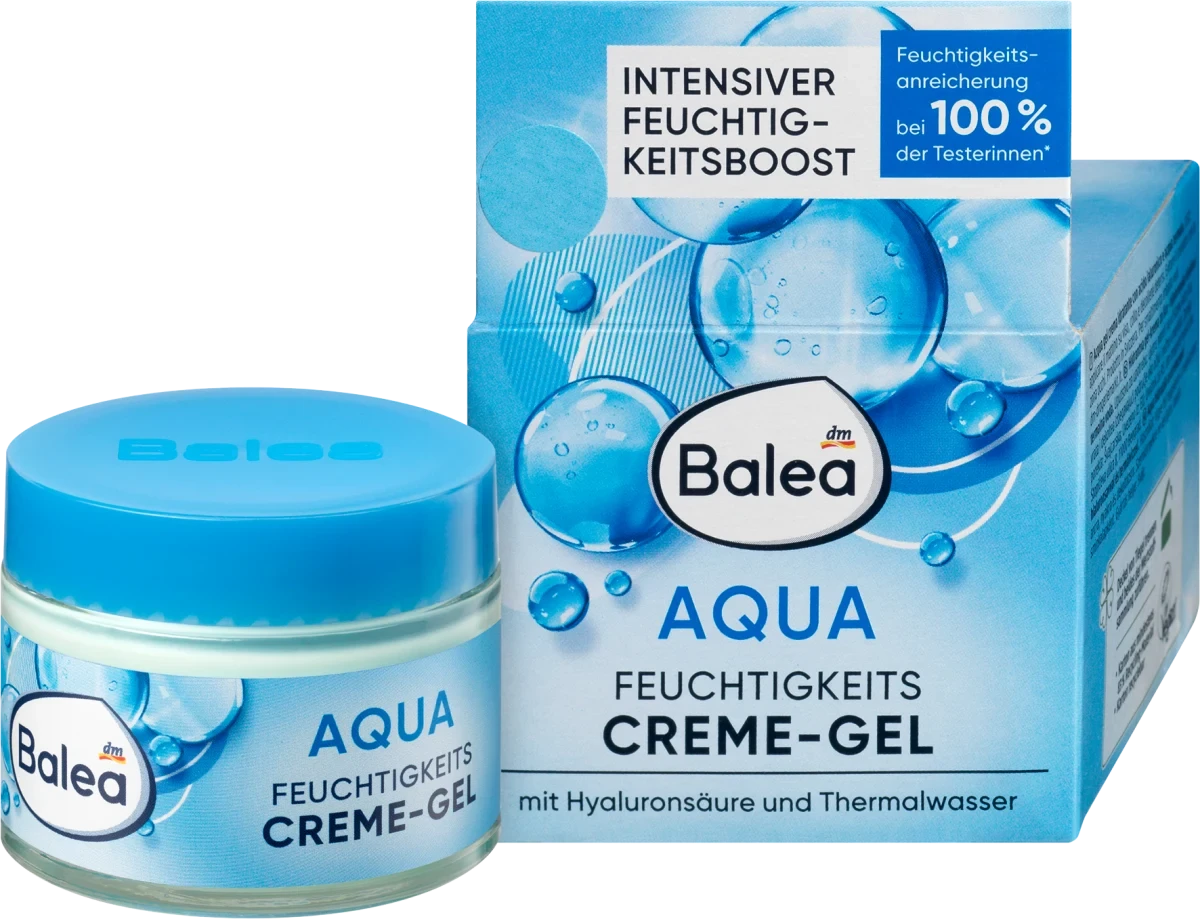 Денний зволожуючий крем - гель Balea Aqua Tagespflege Feuchtigkeits-Cremegel, 50 мл