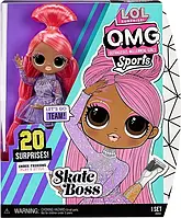 Лялька ЛОЛ ОМГ Фігуристка LOL Surprise OMG Sports Fashion Doll Skate Boss