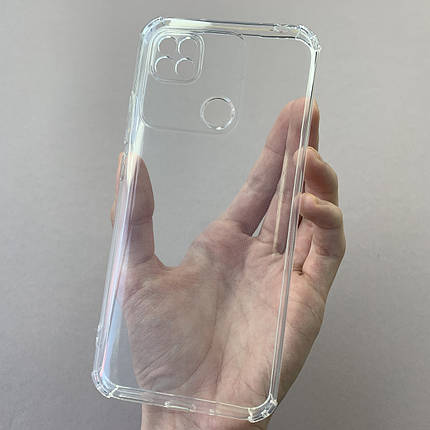 Чохол для Xiaomi Redmi 9C чохол з бронь кутами із захистом камери на телефон сяомі редмі 9с прозорий ttp, фото 1