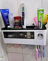 Стильная подвесная полка в ванную с держателем для зубных щеток и дозатором для зубной пасты, диспенсер, Ch3