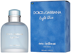 Туалетна вода чоловіча Dolce&Gabbana Light Blue Eau Intense 100 мл (Euro)