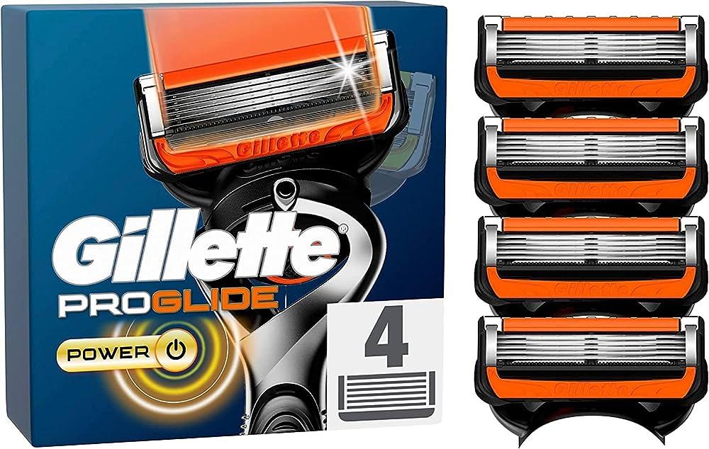 Оригинальные лезвия Gillette Fusion Proglide Power 4шт. (проглайд повер ...
